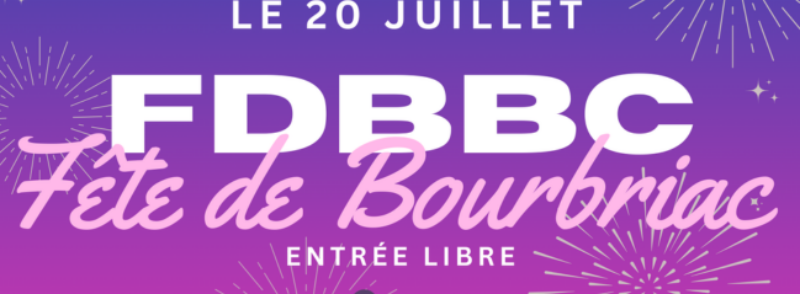 Fête du Bourg – 20 juillet 2024 – à partir de 19h